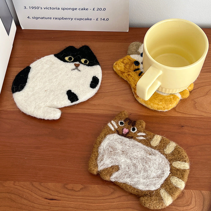 Handmade Animal Plush Coasters