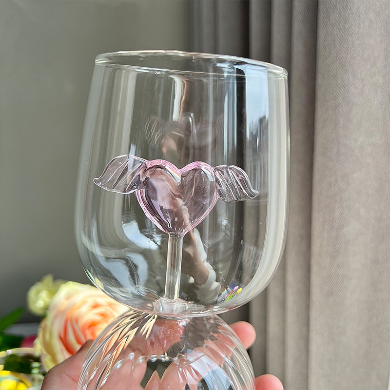 Angel Wings Glass Cup