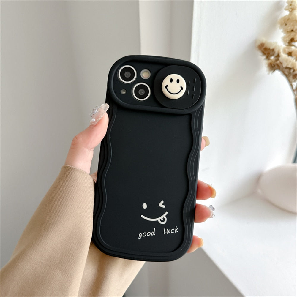 3D Smile Camera Lens Phone Case