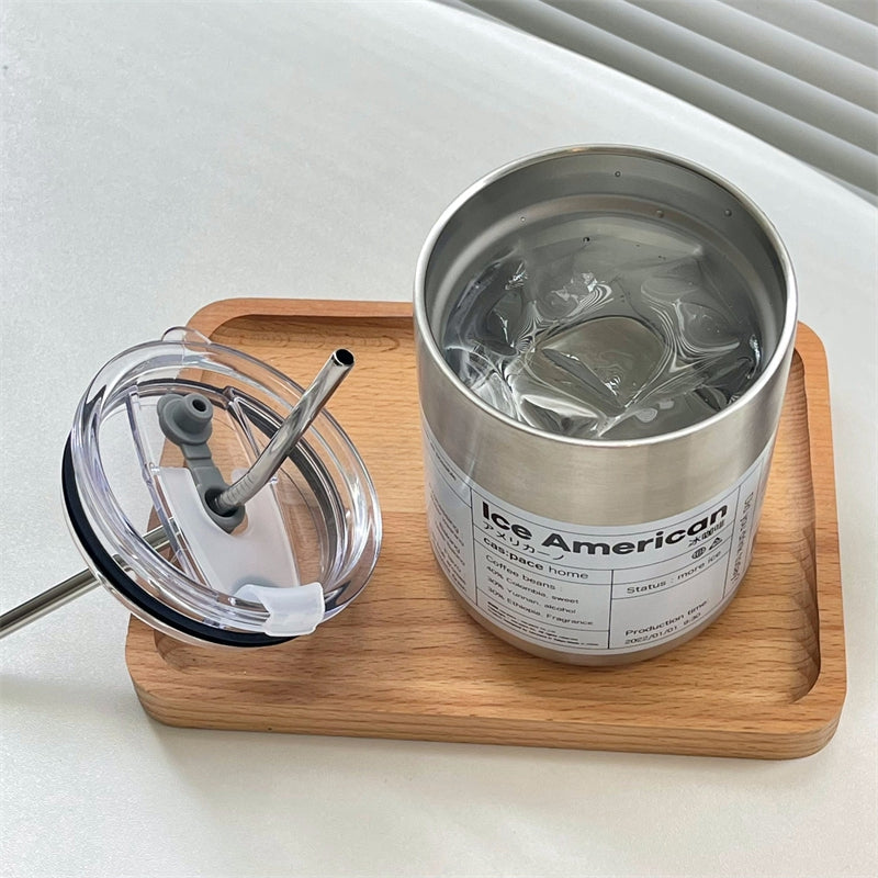 Stainless Steel Straw Bottle