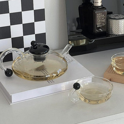 Glass Teacup Teapot Set