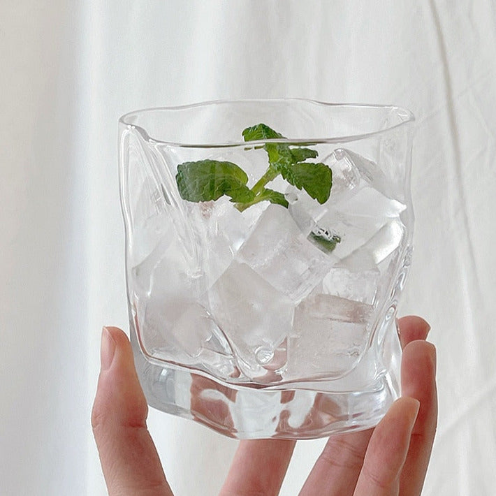 Twist Square Glass Cup