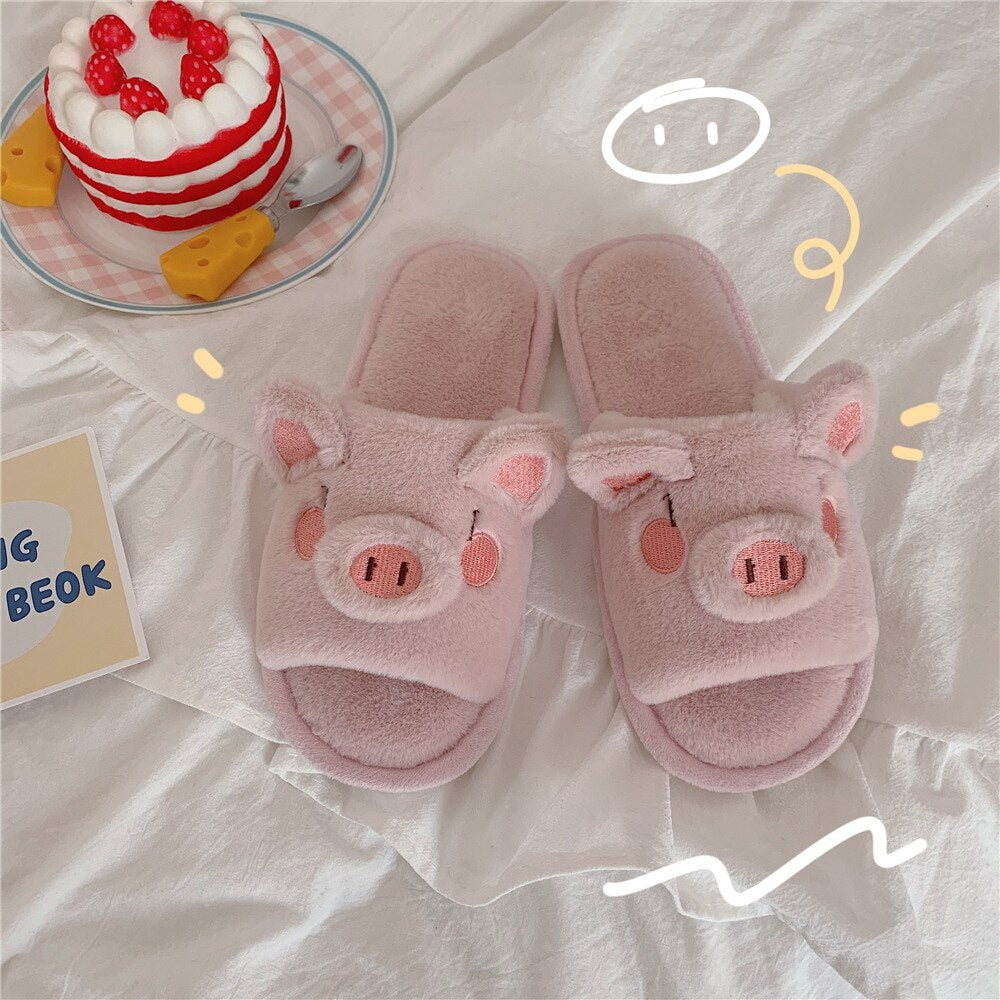 Piggy Plush Slippers