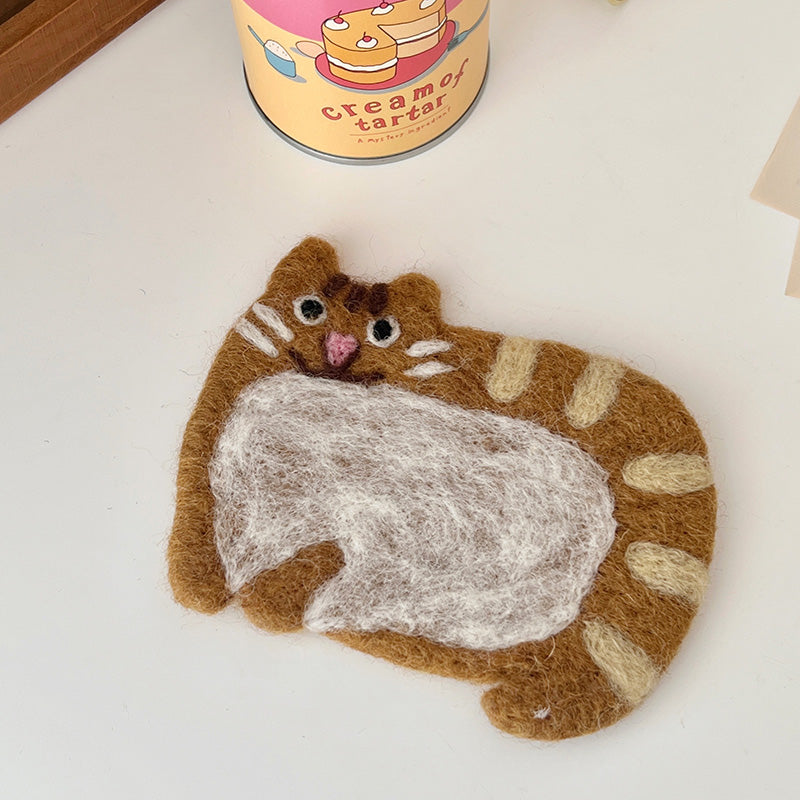 Handmade Animal Plush Coasters