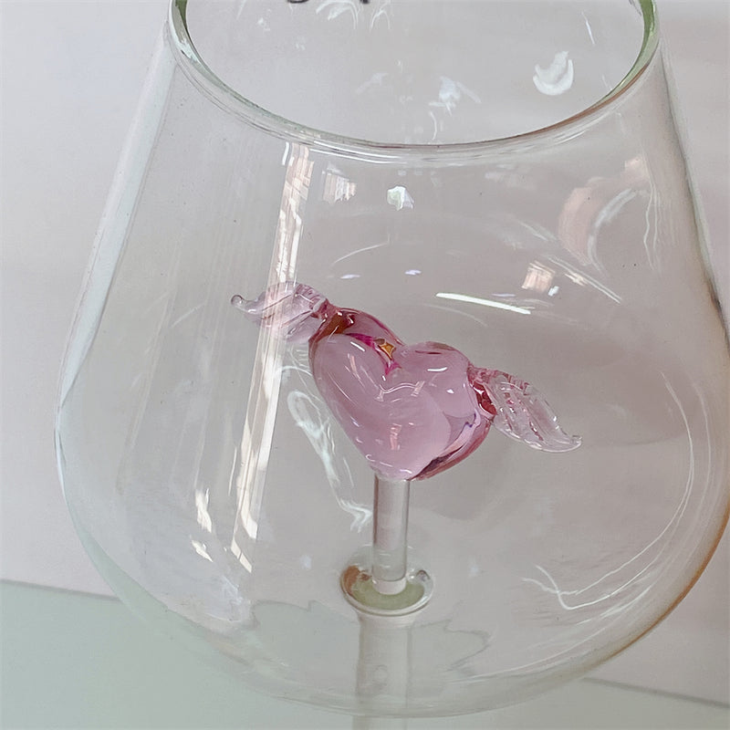 Angel Wings Glass Cup