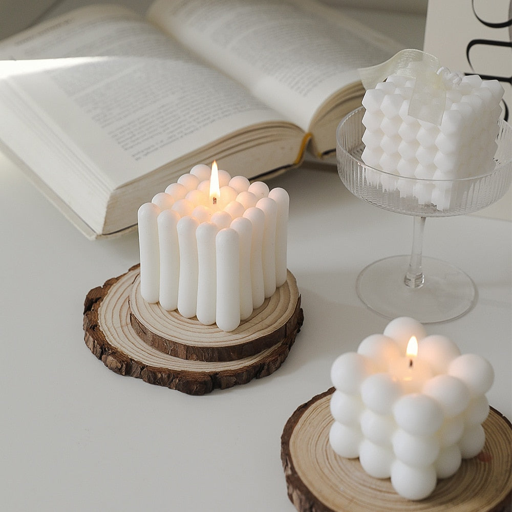 Geometric Cube Scented Candles