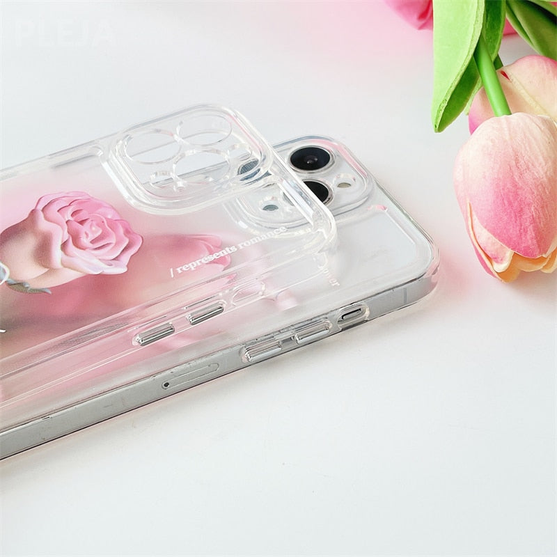 Pink Rose Flower Phone Case