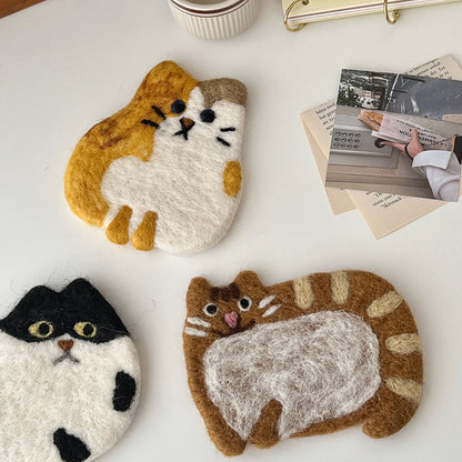 Handmade Animal Plush Coasters