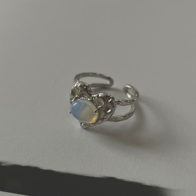 Opal Heart Shaped Ring