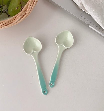 Gradient Ceramic Spoons