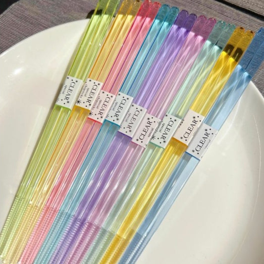 Candy Color Transparent Chopsticks