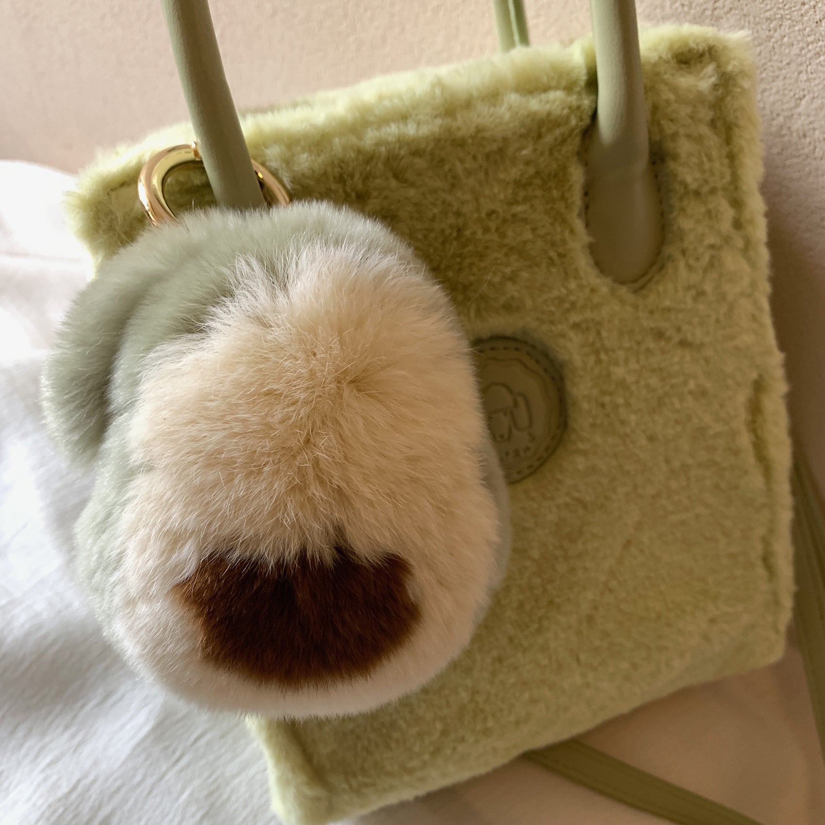 Avocado Plush Shoulder Bag