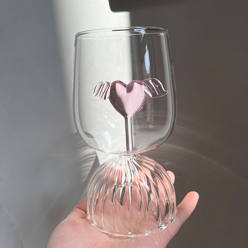 Angel Wings Glass Cup