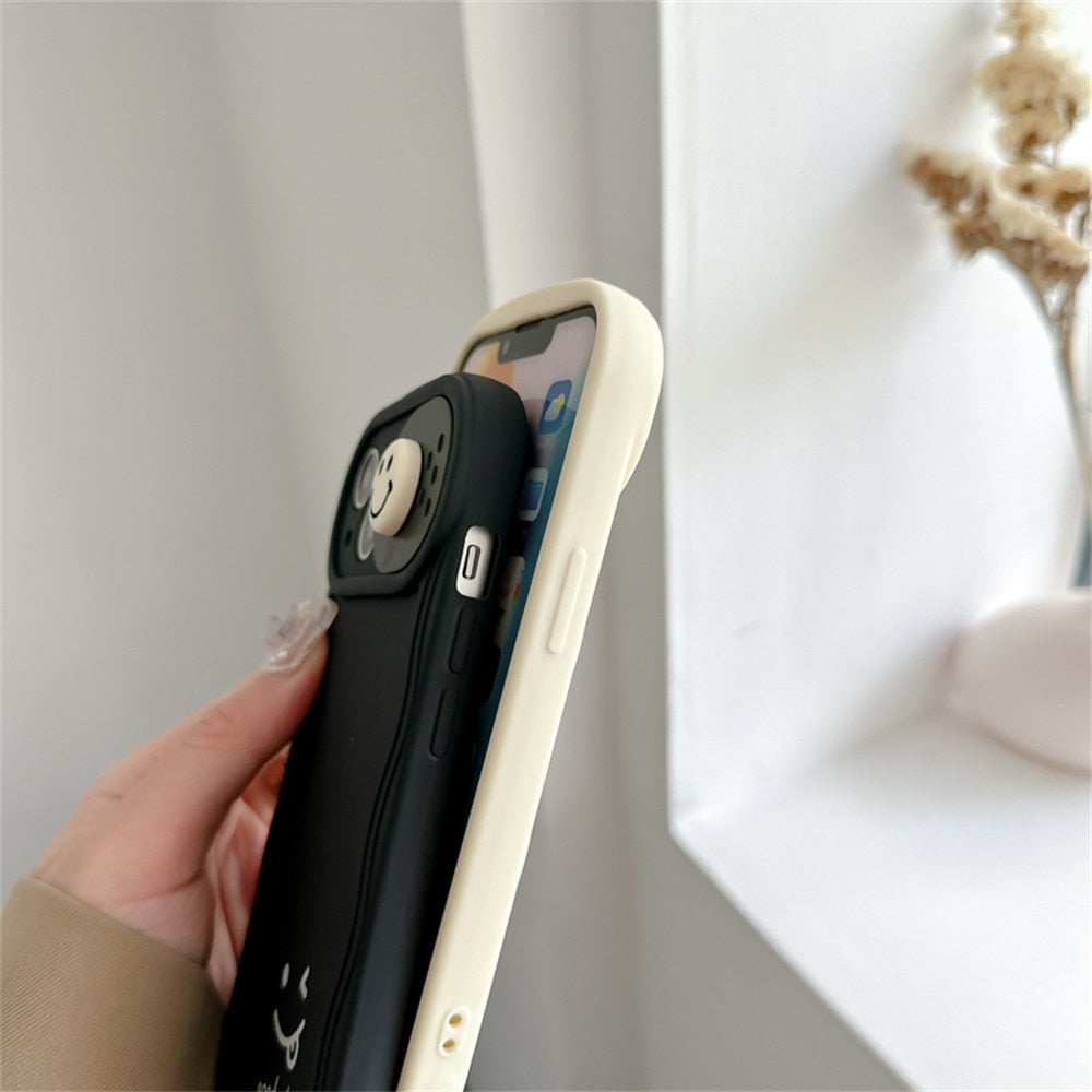 3D Smile Camera Lens Phone Case