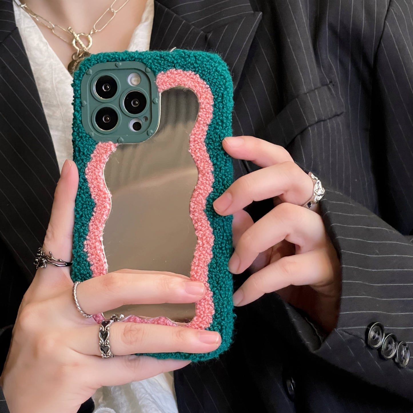 Fluffy Mirror Phone Case