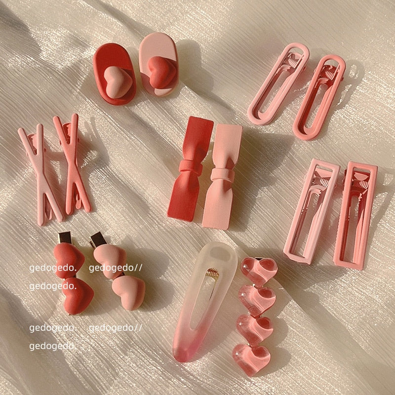 Cute Candy Pink Hairpins