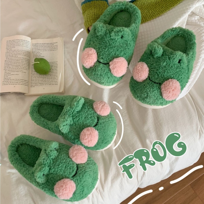 Cute Frog Slippers