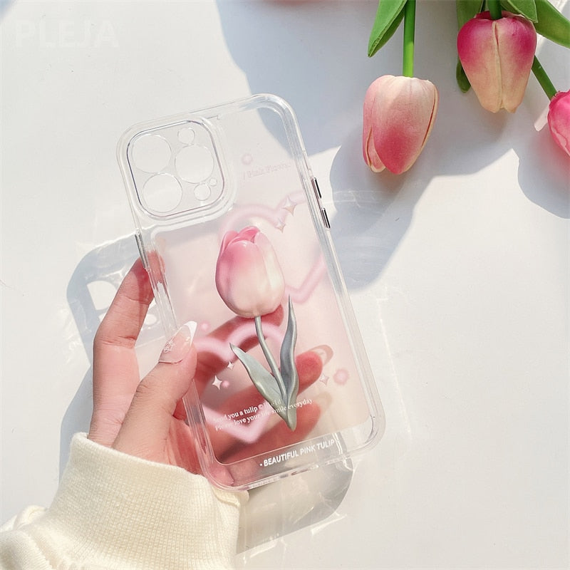 Pink Rose Flower Phone Case