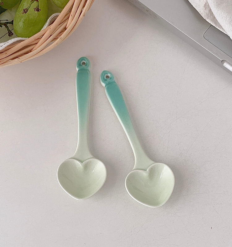 Gradient Ceramic Spoons