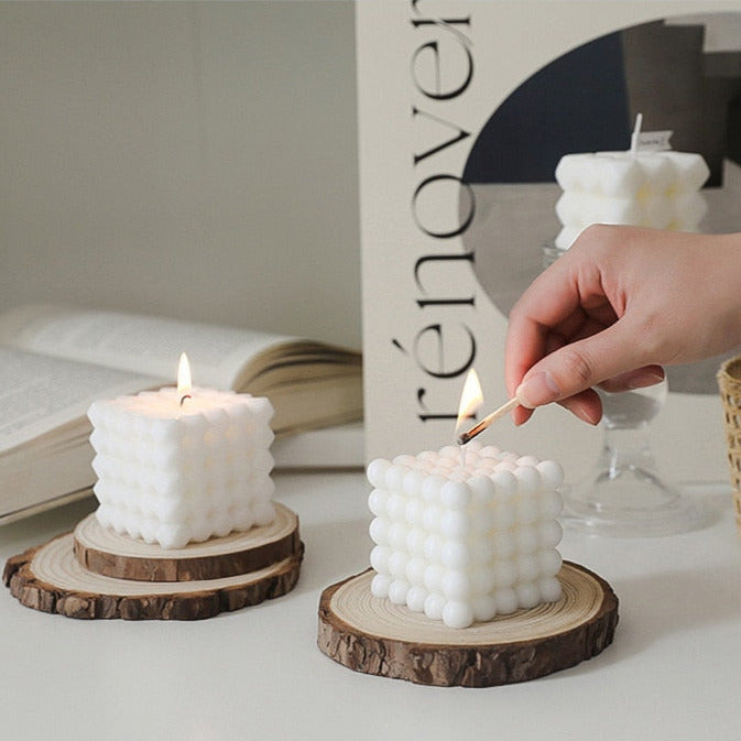 Geometric Cube Scented Candles