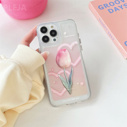 Pink Rose Flower Phone Case