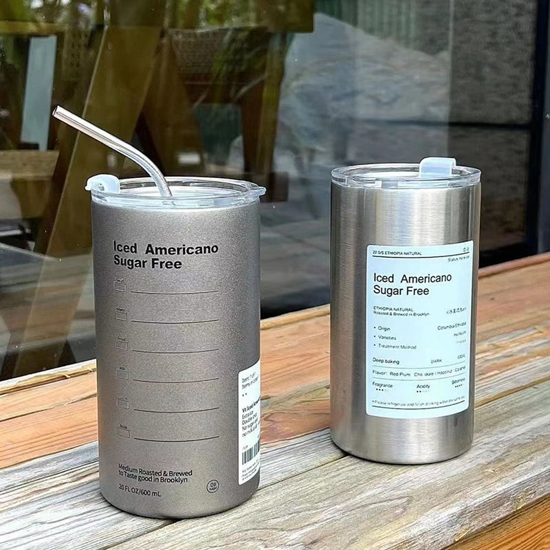 Stainless Steel Straw Bottle