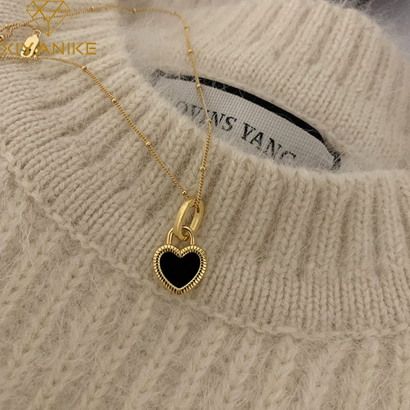 Vintage Heart Pendant Necklace