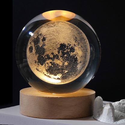 3D Laser Engraved Solar System Ball