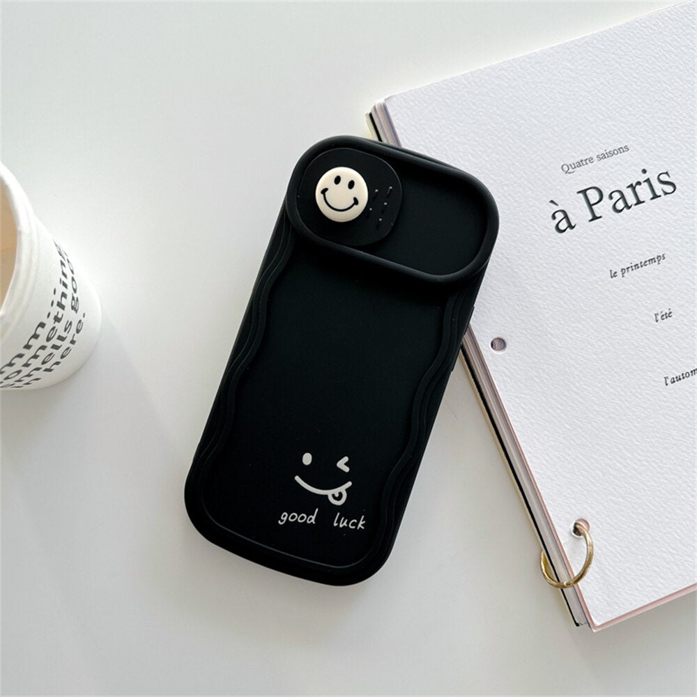 3D Smile Camera Lens Phone Case