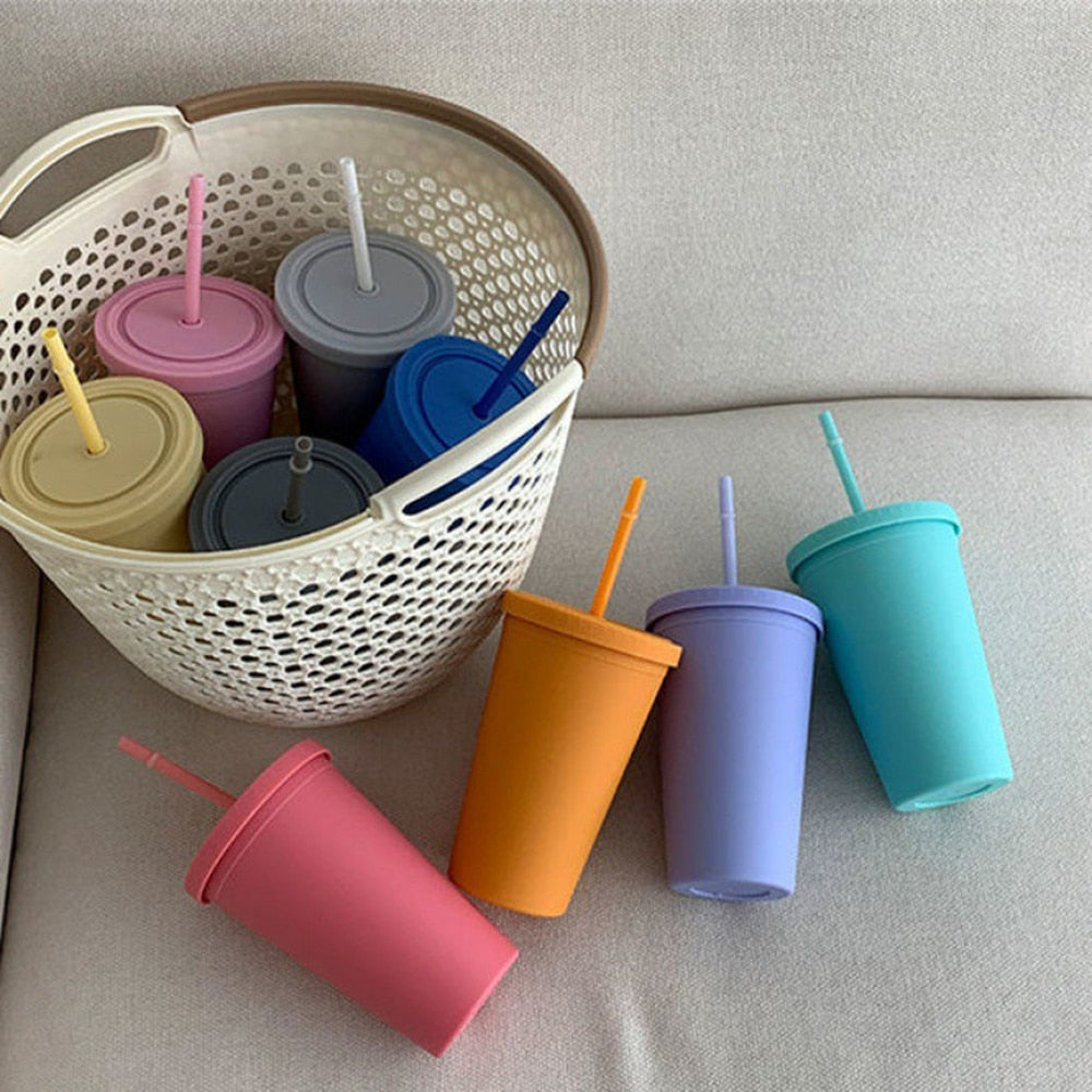 Candy Color Straw Cup