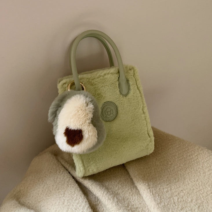 Avocado Plush Shoulder Bag