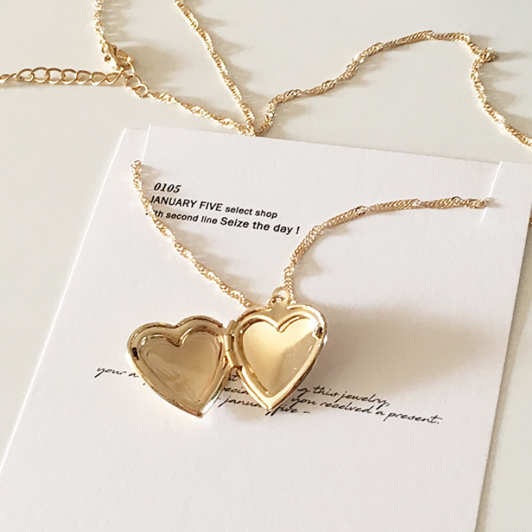 Vintage Heart Locket Necklace