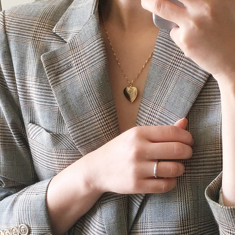 Vintage Heart Locket Necklace