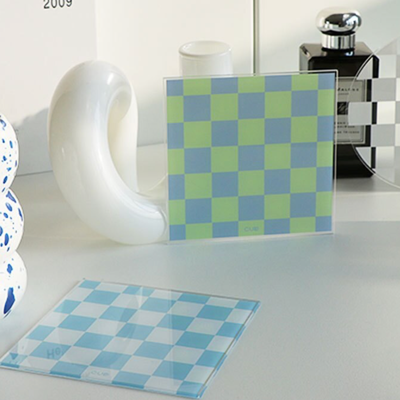 Checkered Acrylic Coaster