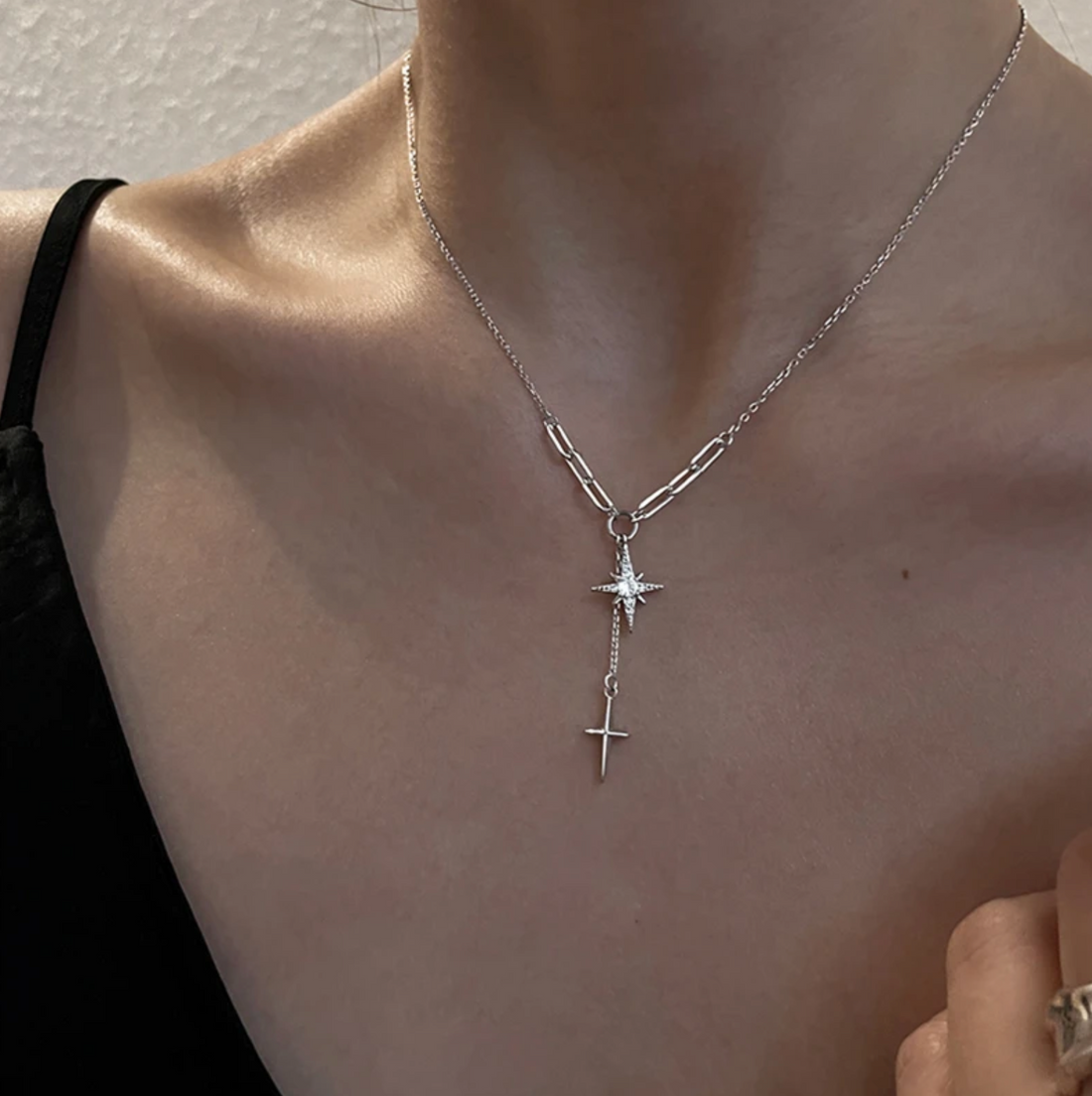 Four-Pointed Star Necklace