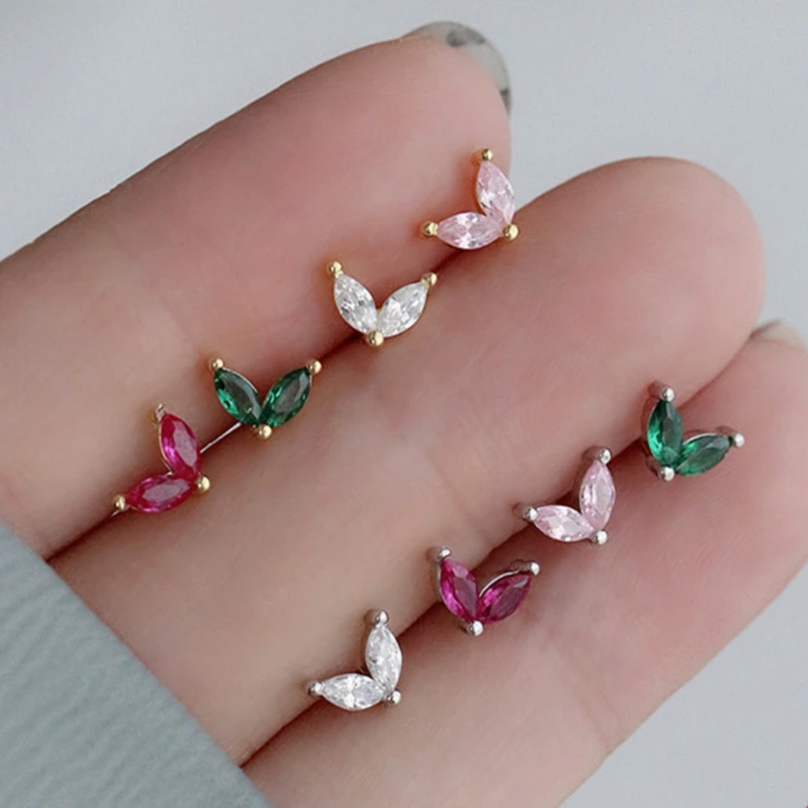 Dainty Butterfly Stud Earrings