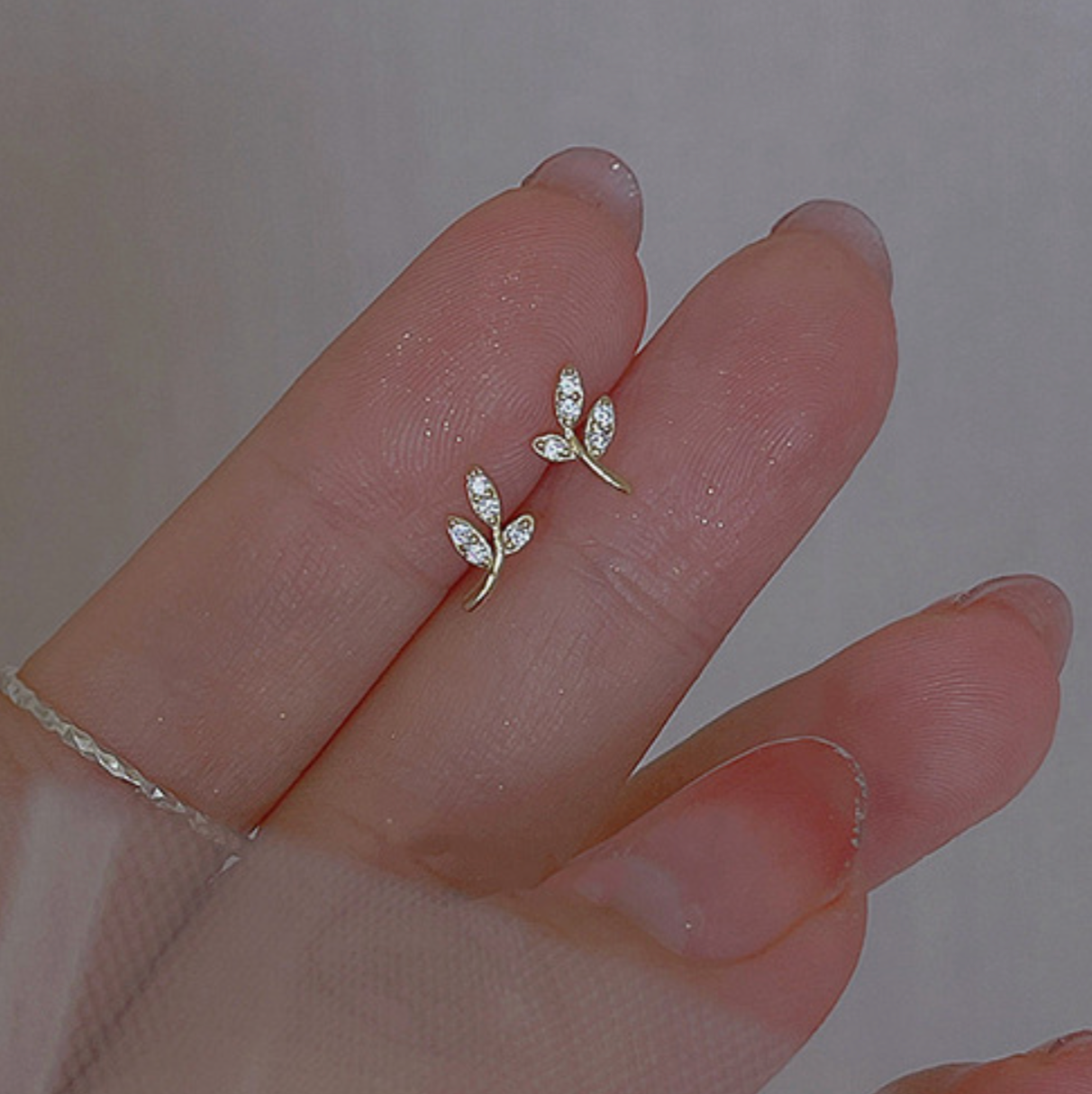 Dainty Crystal Stud Earrings