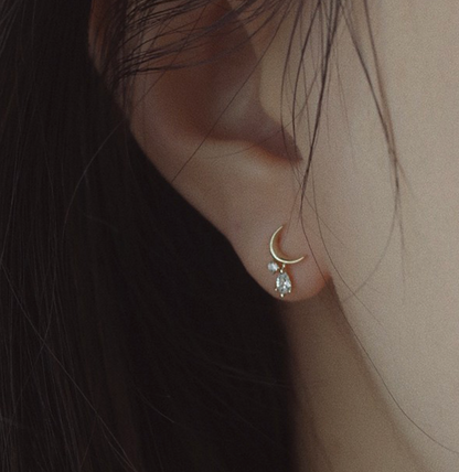 Dainty Crystal Stud Earrings