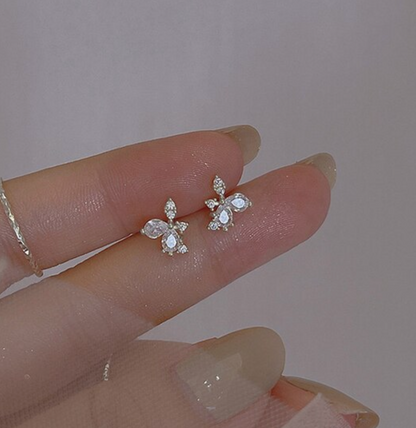 Dainty Crystal Stud Earrings