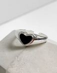 Black Heart Rings