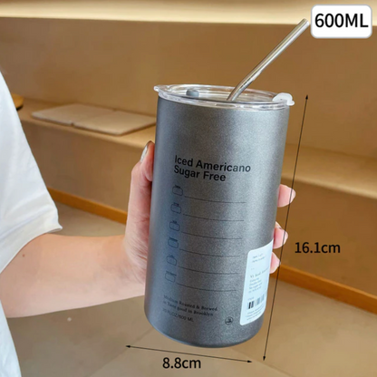 Stainless Steel Straw Bottle