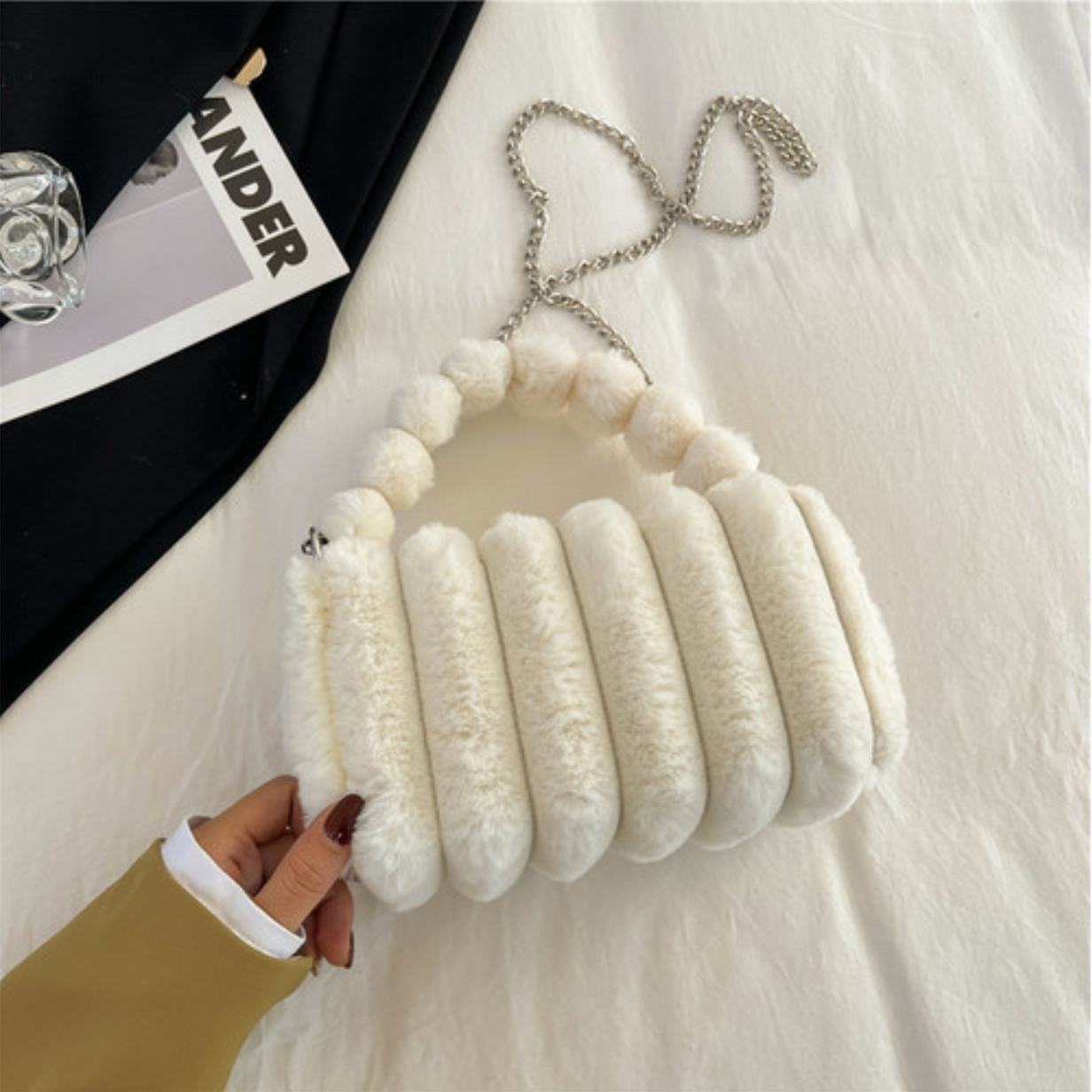 Wool Plush Purse