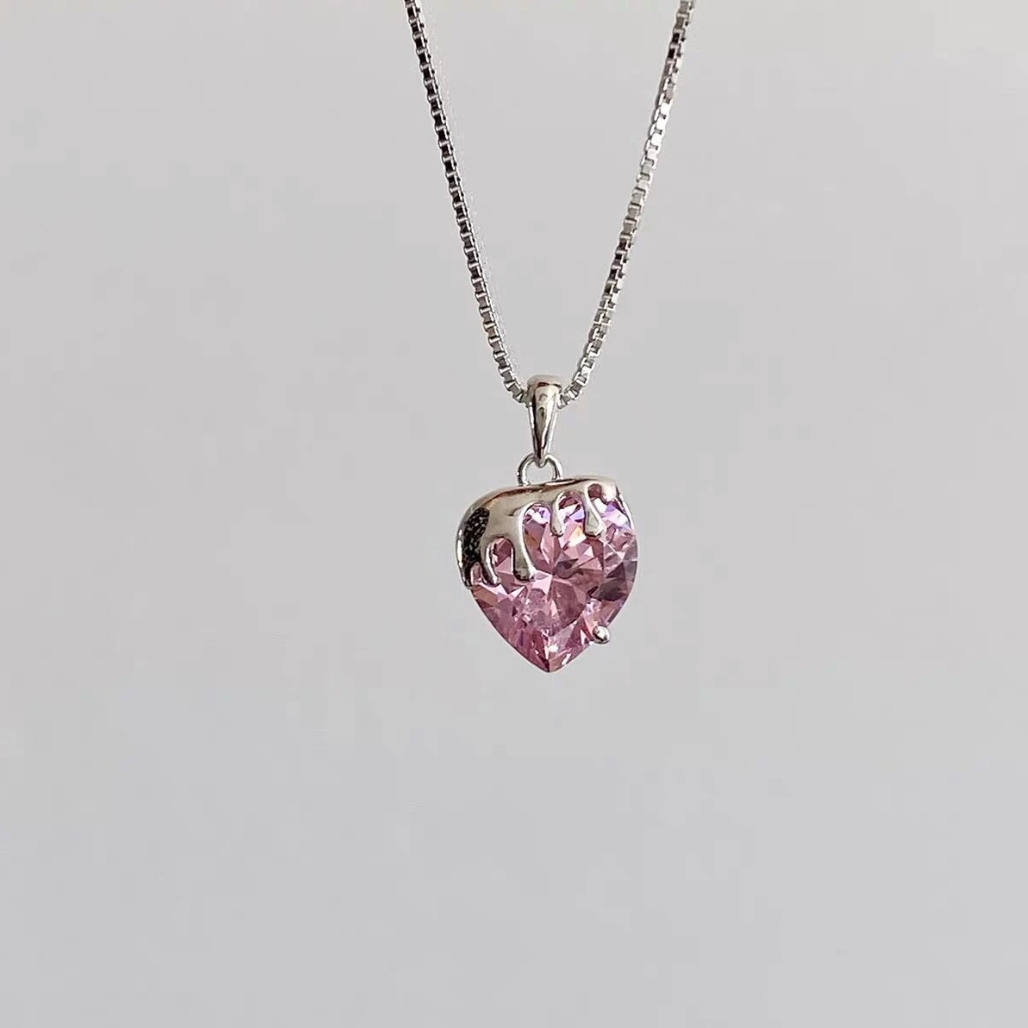 Dripping Heart Necklace