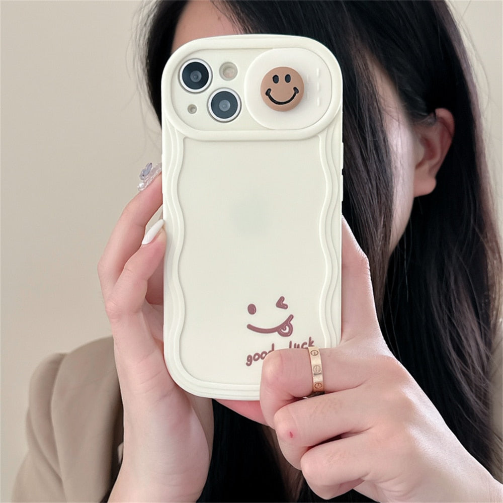 3D Smile Camera Lens Phone Case