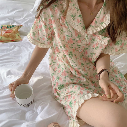 Floral Short Sleeve Shorts PJ