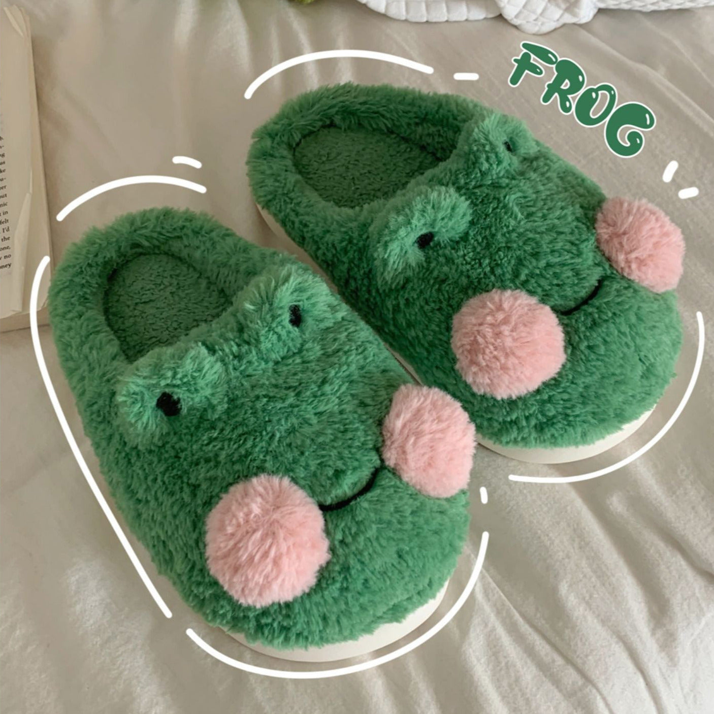 Cute Frog Slippers