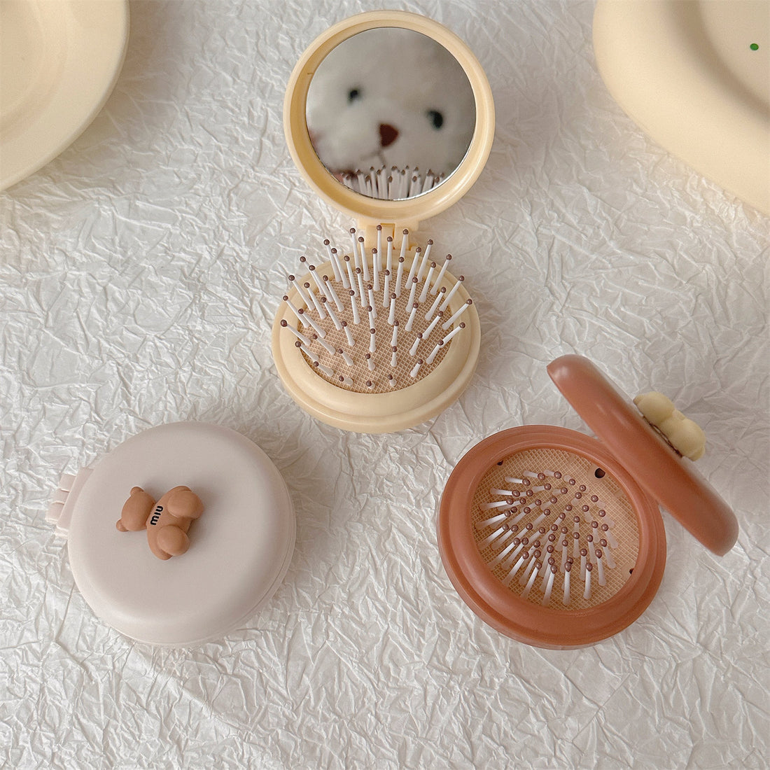 Mini Bear Foldable Hair Brush