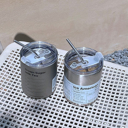 Stainless Steel Straw Bottle