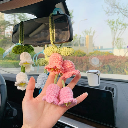 Lily Of The Valley Crochet Car Charm