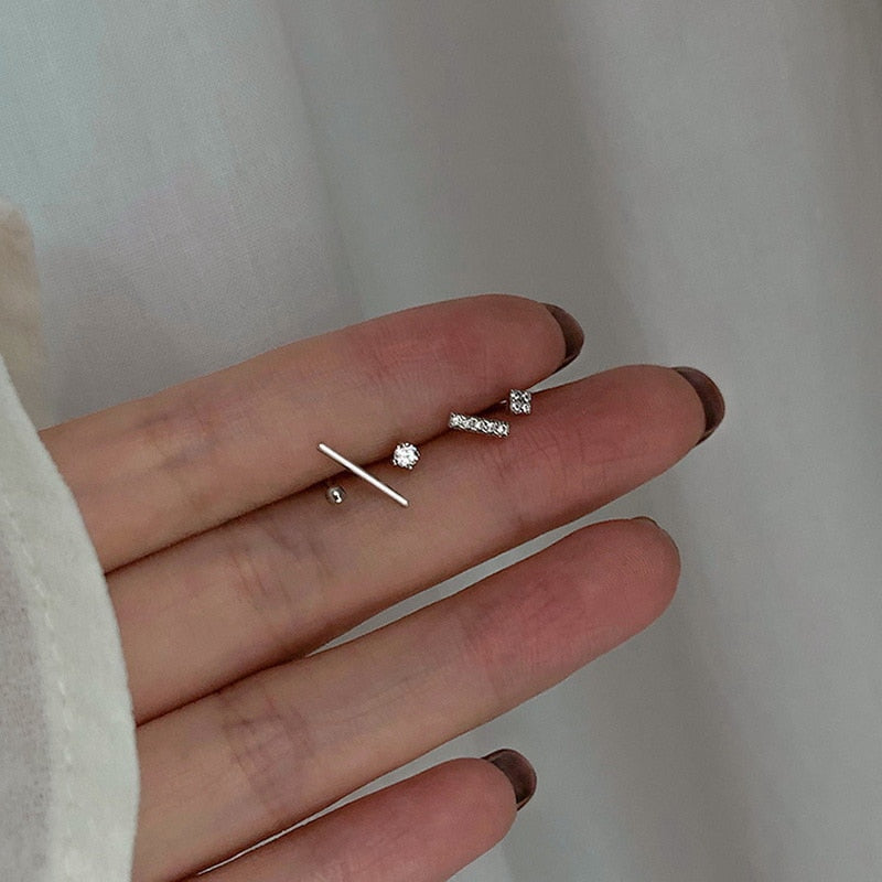 Mini Stud Earrings Set